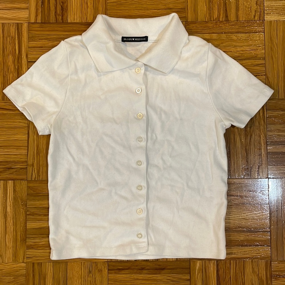 White collar top